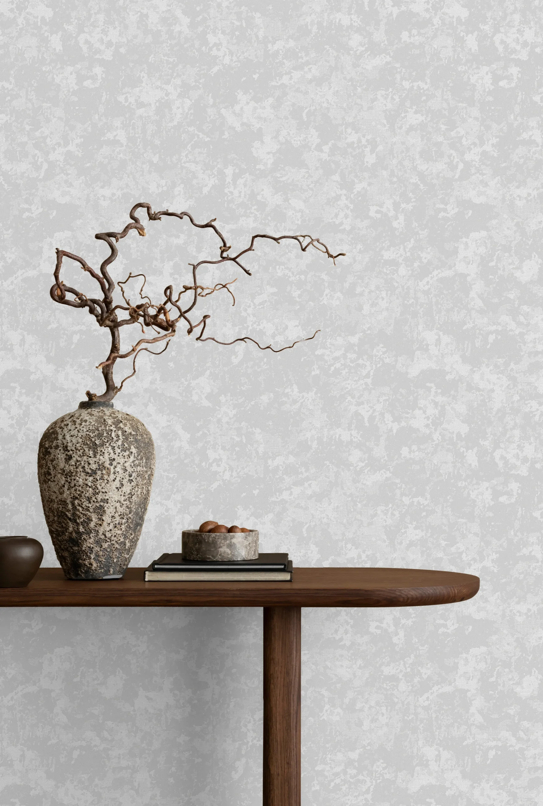 Gray Embossed Wallpaper – Understated Shimmer (24112-1)